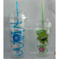 16oz plastic cups with screw straws